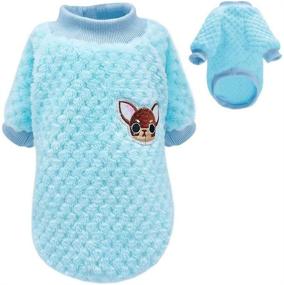 img 4 attached to 🐾 Cute Winter Small Dog Sweaters: Soft and Warm Pet Clothes for Small Dogs, Cats, Chihuahuas, Poodles, Yorkies, and Pugs