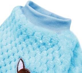 img 2 attached to 🐾 Cute Winter Small Dog Sweaters: Soft and Warm Pet Clothes for Small Dogs, Cats, Chihuahuas, Poodles, Yorkies, and Pugs