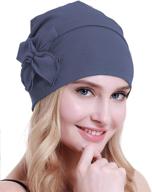 🧢 cotton chemo turbans: stylish headwear beanie hat cap for women undergoing cancer treatment and hair loss logo