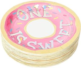 img 2 attached to 🍩 Sweet Donut 1st Birthday Party Paper Plates (7 In, Pack of 48)