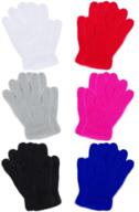 🧤 toddor winter children stretchy mittens: stylish girls' accessories for cold weather logo