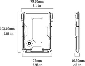 img 1 attached to 💼 Dango M1 Maverick Wallet: Sleek CNC Machined Men's Accessories with Style