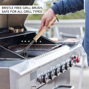 img 1 attached to 🔥 MaxxGrill Barbecue Grill Brush and Scraper - Bristle-Free - Safe BBQ Cleaning Brush for All Grill Types - Ideal Grill Brush for the Whole Family - Grill Accessories Rescue Cleaner - Excellent Gift Idea