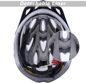 img 2 attached to iWUNTONG Adult Bike Helmet: Removable Sun Visor & Reflective Stripe, Lightweight and Adjustable for Mountain Biking