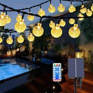 🏞️ yeguang garden solar lights: waterproof 55ft 100 leds string lights for patio, wedding, christmas decorations логотип