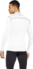 img 3 attached to Stay Warm and Comfortable with Under Armour Men's ColdGear Armour Compression Mock Long-Sleeve T-Shirt