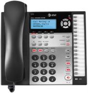 📞 at&t 1070 4-line expandable corded phone system: caller id/call waiting, speakerphone & handset - black/silver logo