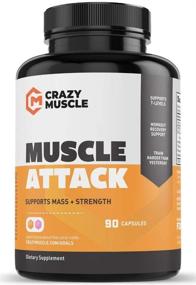 img 4 attached to 💪 Crazy Muscle Powerful Keto Friendly DHEA Supplement: Muscle Attack - Best Testosterone Booster for Men and Women, Promotes Muscle Growth and Prevents Side Effects - Bodybuilding Supplements - 90 Tablets