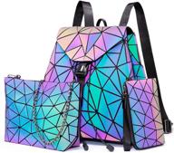 geometric luminous crossbody holographic reflective women's handbags & wallets in crossbody bags logo