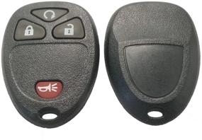 img 3 attached to 🚗 Keyless Entry Remote Car Key Fob Shell Case for GM GMC Chevrolet Buick 4 Buttons Replacement (2 Key Shell) - Button Pad Included