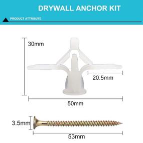 img 3 attached to 🔩 Drywall Anchor Kit Assortment of Self-Drilling Fasteners