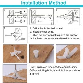 img 1 attached to 🔩 Drywall Anchor Kit Assortment of Self-Drilling Fasteners