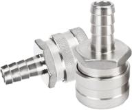 🚰 promaker 2-pack 1/2 inch barb female stainless steel quick disconnect homebrew fitting connector homebrewing (1/2 inch barb) logo