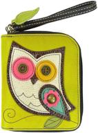 chala hoo zip around wallet wristlet logo