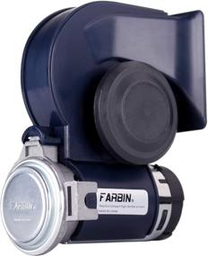 img 2 attached to 🚂 FARBIN 12V Blue Air Horn Kit for Car and Trucks with Relay Harness, Switch Button – Loudest Train Horn for Enhanced Sound Experience