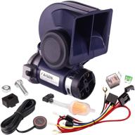 🚂 farbin 12v blue air horn kit for car and trucks with relay harness, switch button – loudest train horn for enhanced sound experience logo