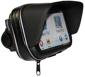 img 1 attached to 🌞 Sunshade GPS Case with Handlebar Mount for Riding (5-inch)