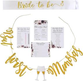 img 3 attached to 🌸 Complete Floral Bridal Shower Games Pack: But First Mimosas Banner, Bride To Be Sash, 4 Games - Wedding Advice, What's On Your Phone, He Said She Said, How Well Do You Know The Bride