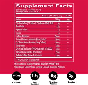 img 3 attached to 🍓 Redcon1 Total War Preworkout - Energize, Enhance Stamina and Concentration, Beta-Alanine, 350mg Caffeine, Citrulline Malate, Nitric Oxide Booster - Keto-Friendly Formula (Strawberry Kiwi)