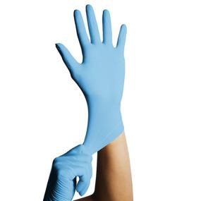 img 1 attached to 🧤 Large Blue Nitrile Gloves (41078) by Kleenguard - Powder-Free, 6 Mil, Ambidextrous, Thin Mil, 20/Bag, Light Blue