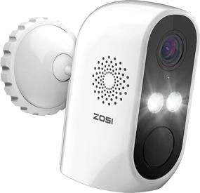 img 4 attached to 📷 ZOSI C1 Wire-Free Battery Security Camera: WiFi Rechargeable IP Cam with 2-Way Audio, Color Night Vision Option, Human Detection, Remote APP - Home Office Surveillance