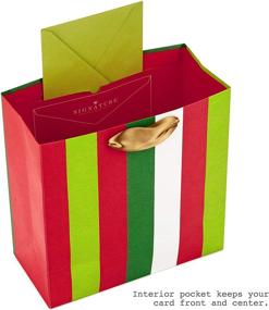 img 1 attached to 🎁 Exquisite Hallmark Signature 10" Large Christmas Gift Bag with Gemstone Christmas Tree Design and Tissue Paper