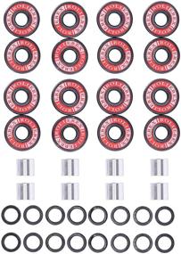 img 4 attached to 🌟 Experience the Ultimate Performance with Adventure World Rollerex 608ZZ ABEC-7 Skate Wheel Bearings Kit – Includes Spacers and Washers (Skateboard & Inline Skate) – Available in 4 or 8 Wheel Packs