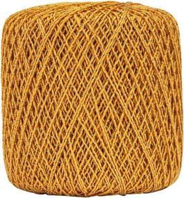 img 2 attached to Shimmer in Style with Coats 🌟 Crochet Metallic Crochet Thread, Size 10 Gold