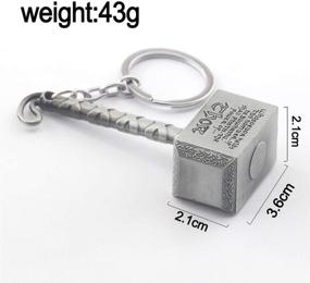 img 1 attached to Silver VNFLY Mjolnir Keychain Bottle Opener - Thor Hammer Beer Opener Keychain