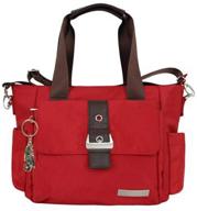 👜 ultimate huskies 3-in-1 hanna shoulder crossbody tote bag: multi-compartment water-resistant satchel purse w/ adjustable strap logo