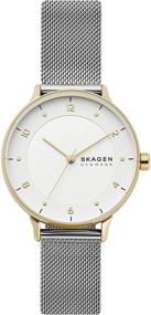 img 4 attached to ⌚ Элегантно вечное время: Женские минималистичные часы Skagen из нержавеющей стали.