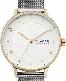 img 1 attached to ⌚ Элегантно вечное время: Женские минималистичные часы Skagen из нержавеющей стали.