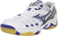 🏐 mizuno womens rally volleyball white women's shoes: unleash your winning power on the court logo