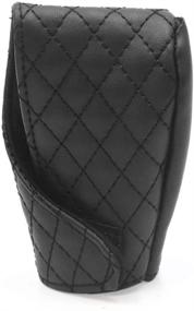 img 2 attached to AUTUT Universal Black Leather Shift