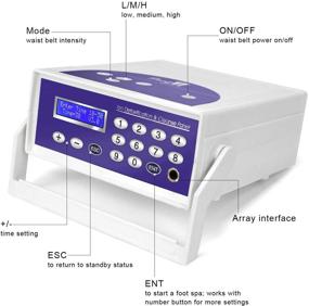 img 2 attached to 🛀 Ultimate Home Spa: Veicomtech Ionic Foot Bath Detox Machine with Far Infrared Waistbelt - Salon-Quality Detox Foot Spa Experience