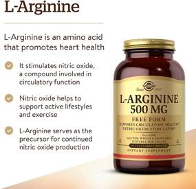 img 2 attached to Solgar L-Arginine 500 мг 250 овощных капсул - Повышение оксида азота для здоровья сердечно-сосудистой системы!