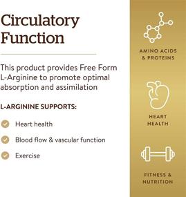 img 1 attached to Solgar L-Arginine 500 мг 250 овощных капсул - Повышение оксида азота для здоровья сердечно-сосудистой системы!
