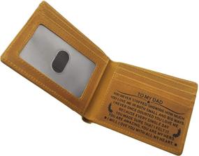 img 3 attached to Custom Engraved Tri Fold Men's Accessories: The Perfect Gift for Your Husband or Boyfriend