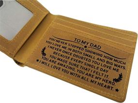 img 2 attached to Custom Engraved Tri Fold Men's Accessories: The Perfect Gift for Your Husband or Boyfriend