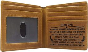 img 4 attached to Custom Engraved Tri Fold Men's Accessories: The Perfect Gift for Your Husband or Boyfriend