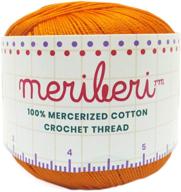mercerized crochet singles 191yrds marigold logo
