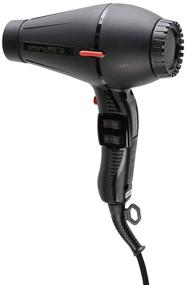 img 2 attached to Pibbs Twin Turbo 3800 Ionic & Ceramic Hair Dryer - Black: Efficiency and Style Combined