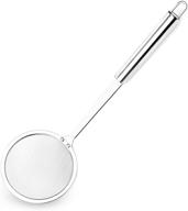 🥄 hiware stainless steel fat skimmer spoon - premium fine mesh food strainer for grease, gravy, and foam | japanese hot pot skimmer with extended handle logo