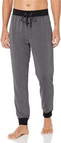 img 4 attached to IZOD Jogger Sleep Pants Black