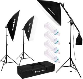 img 4 attached to MOUNTDOG Photography Studio Softbox Lighting Kit: Excellent Continuous Lighting for YouTube Filming & Portrait Shooting