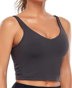 img 4 attached to Oalka Sports Longline Workout Fitness Outdoor Recreation for Outdoor Clothing