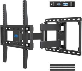 img 4 attached to Mounting Dream Full Motion TV Wall Mount Bracket with Articulating Arm for 26-55 Inch LED, LCD Flat Screen TV - VESA 400 x 400 mm, 66 LBS Loading - MD2378