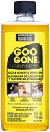 goo gone original adhesive remover - 4oz - safe for surfaces - removes stickers, labels, decals, residue, tape, chewing gum, grease, and tar logo