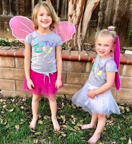 img 1 attached to 🦋 Fedio Princess Butterfly Costume Birthday: Unleash Your Little One's Magical Fantasy!