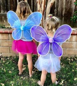 img 2 attached to 🦋 Fedio Princess Butterfly Costume Birthday: Unleash Your Little One's Magical Fantasy!